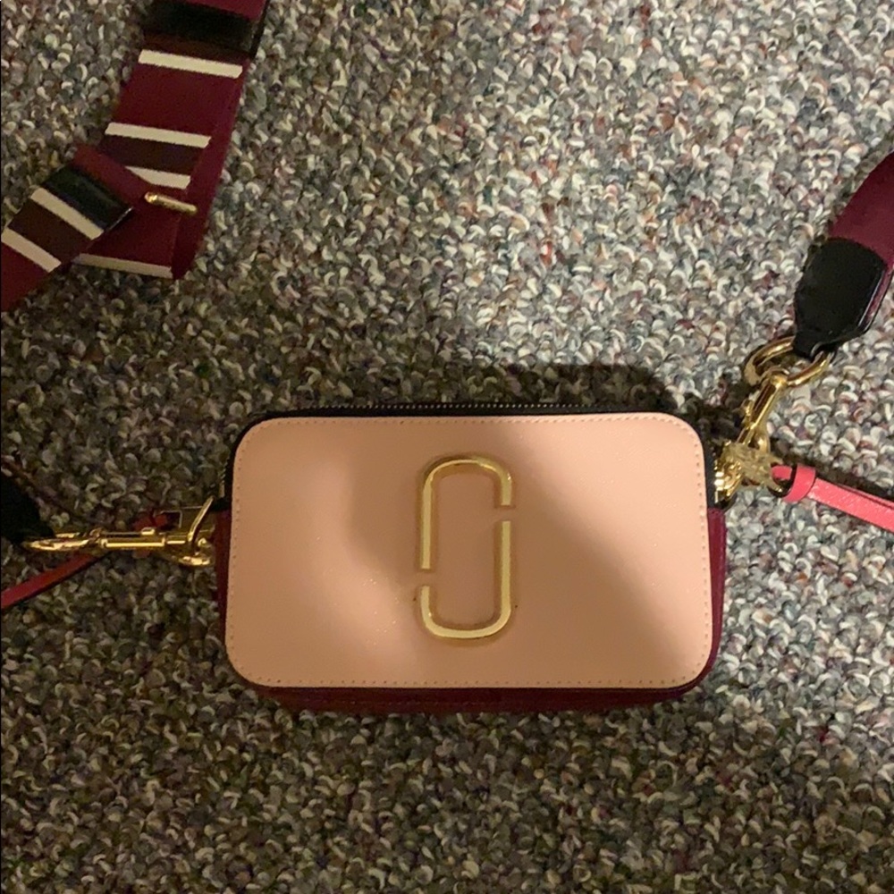 Marc Jacobs Snapshot Bag Pink/Maroon NWOT